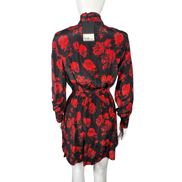 NWT The Kooples Dots and Roses Dress (French Size 0) $545 MRSP - Picture 4 of 11